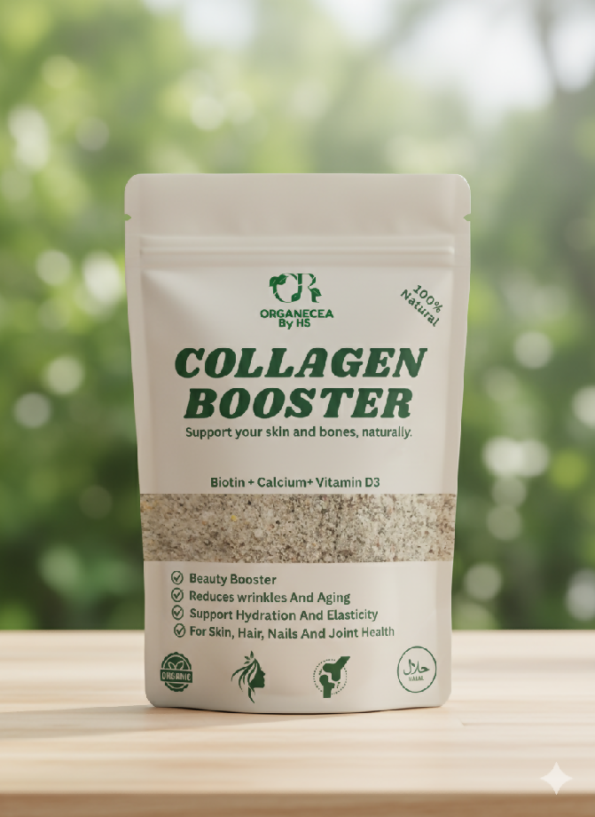 Organecea Collagen Booster Powder (Natural Anti-Aging & Skin Firmness) – 200gm