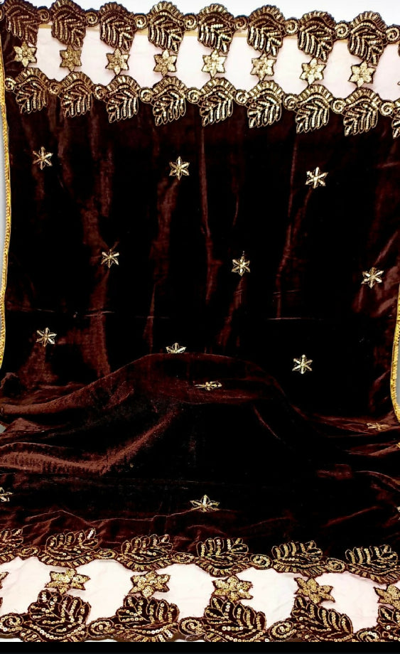 Winter velvet shawl collection