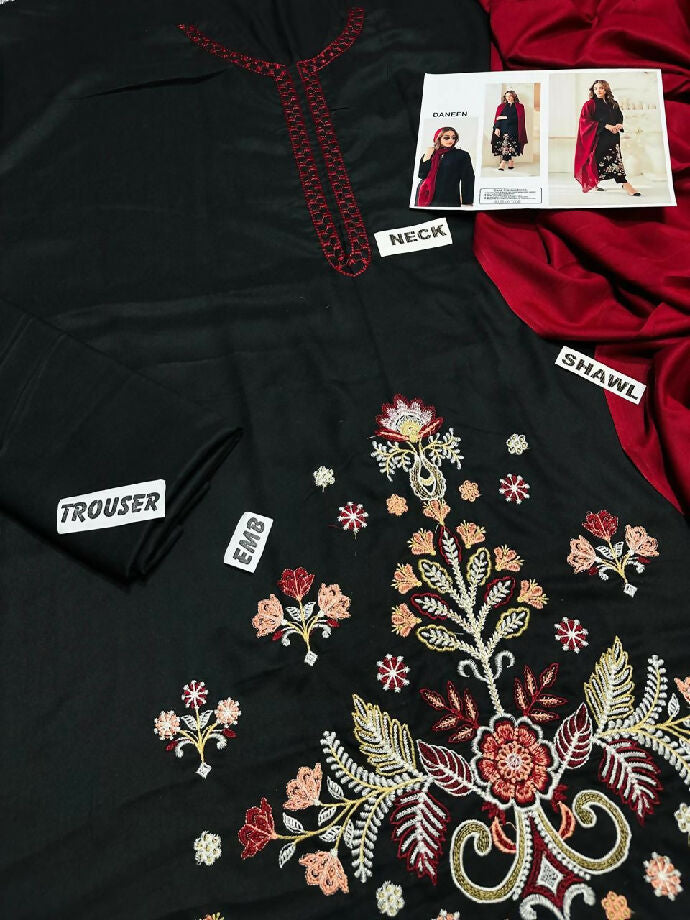 dhank 3 piece embroidery suit