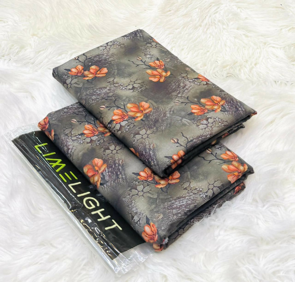 Unstitched Printed Khaddar Two Piece