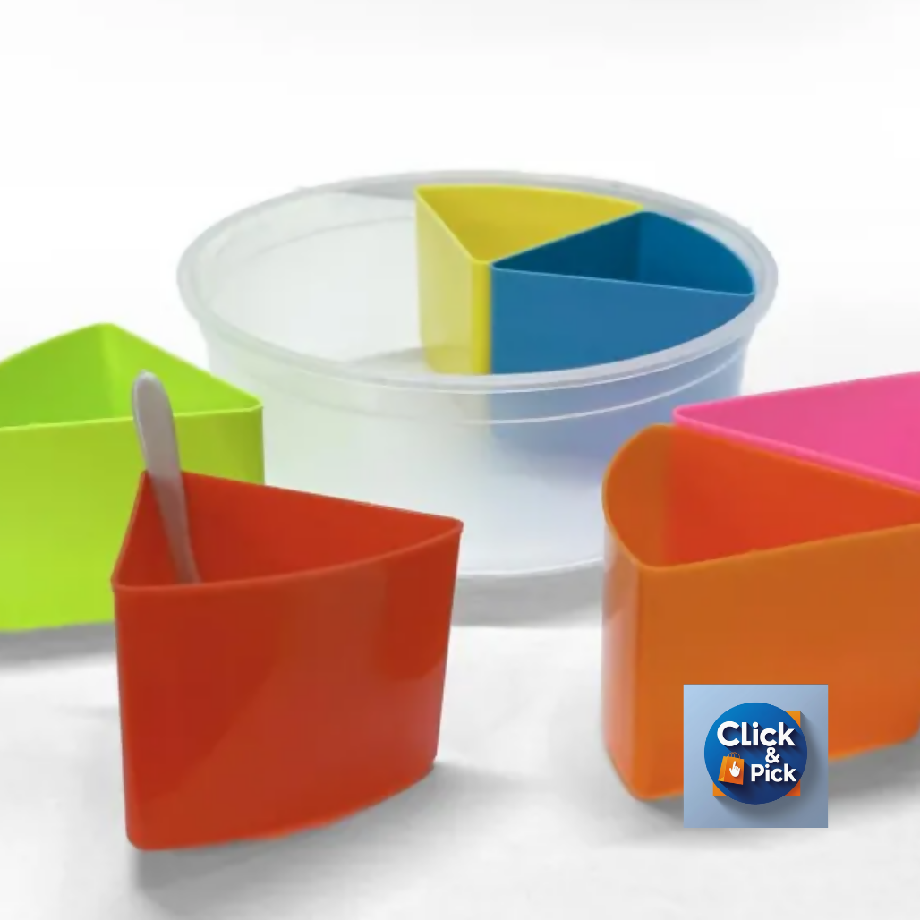 Super Fast 6 Partition Kitchen Masala Organiser with Lid – Spice Storage Box