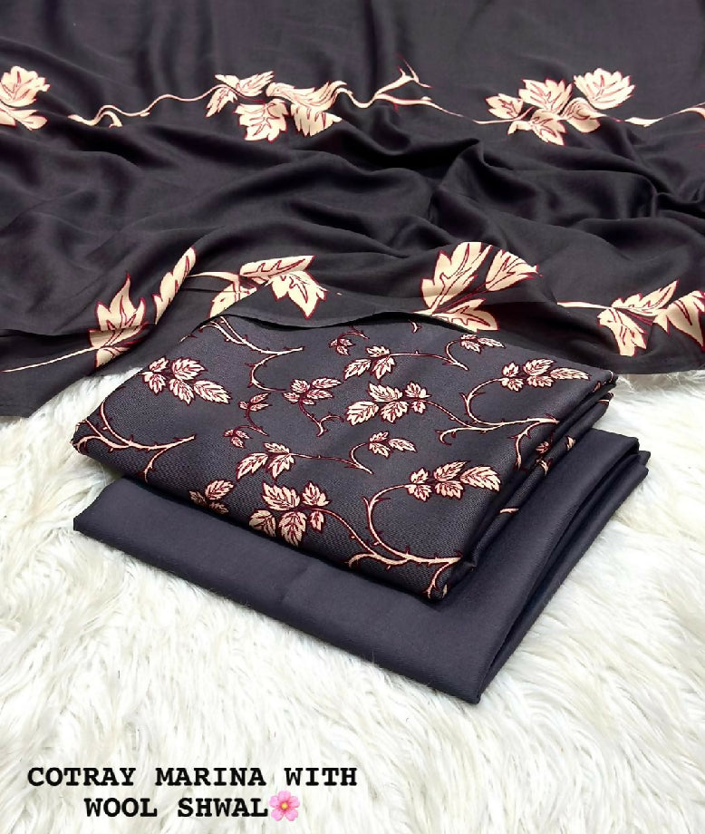 Imported marina kotrai with wool shawl