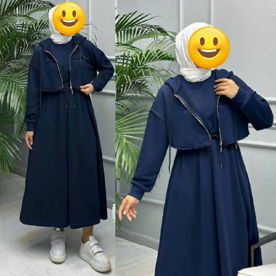 Women's winter fleece maxi style