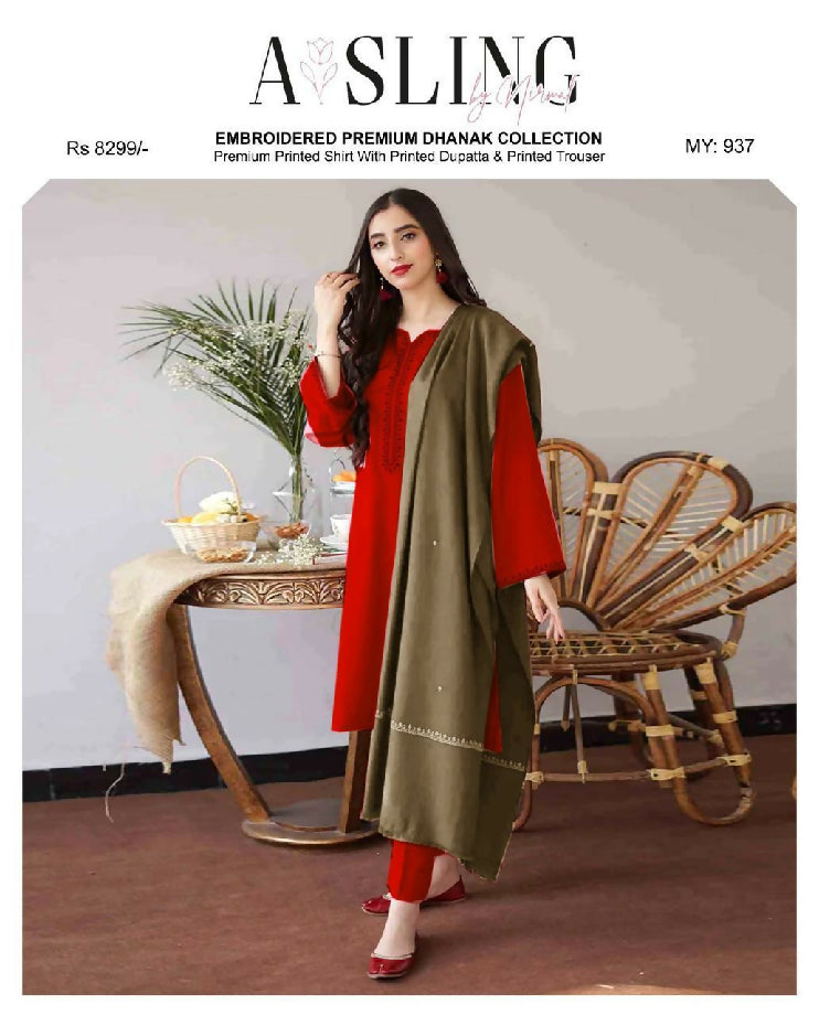 AISLING Dhanak Embroidery