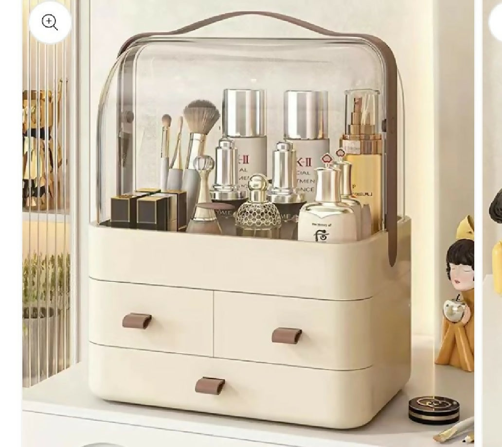 Portable storage cosmetics box