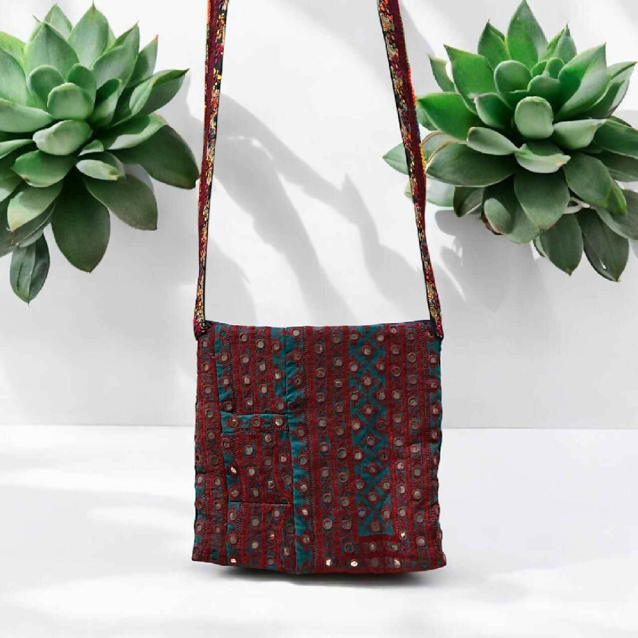 Antique mirror work bags