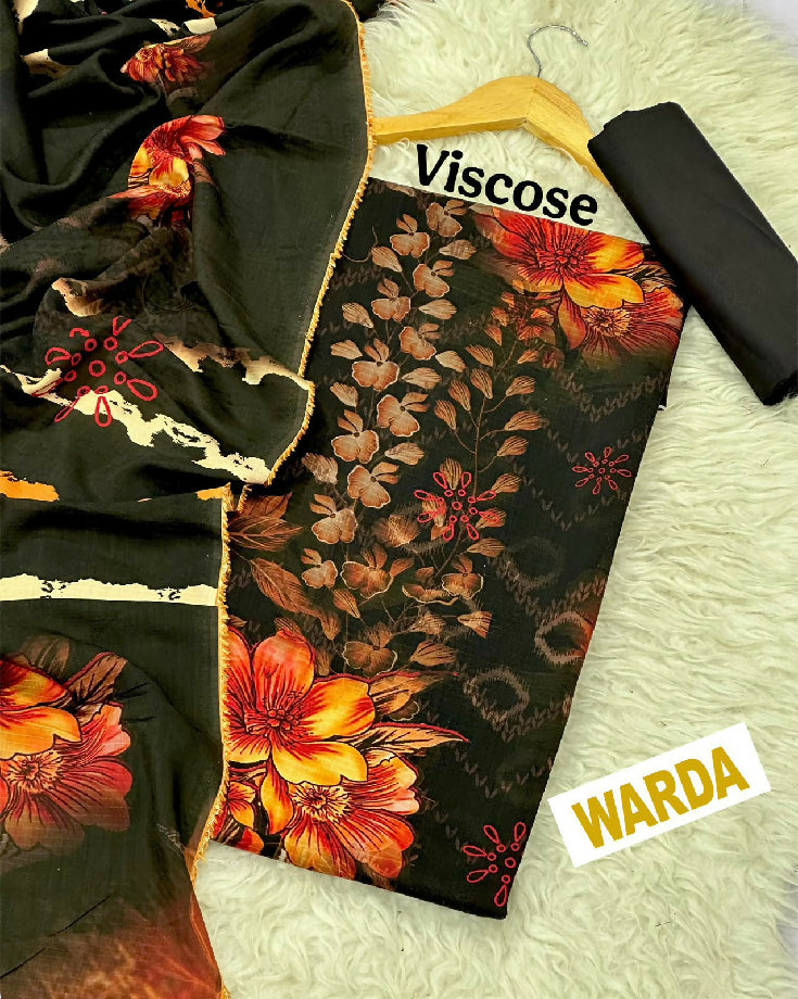 Unstitched Khaddar 3pc