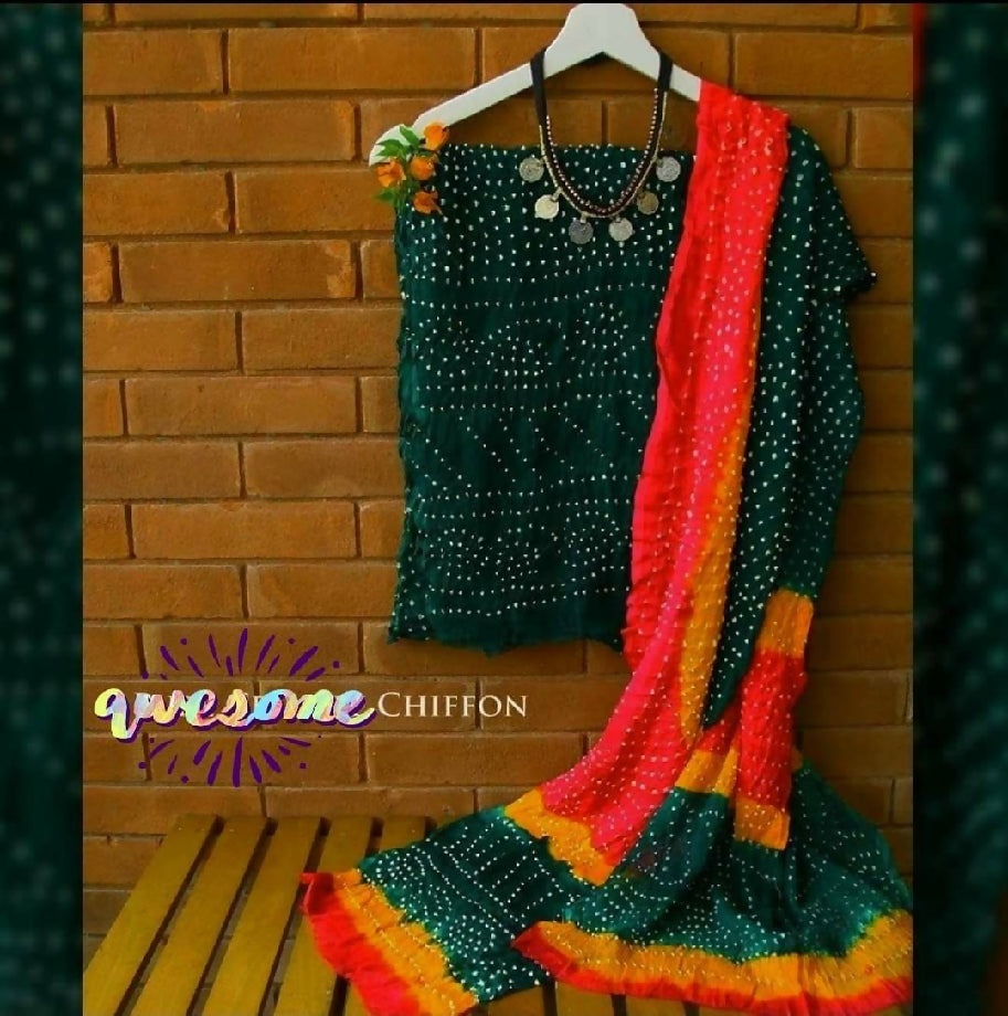 Chunri trending chiffon suit