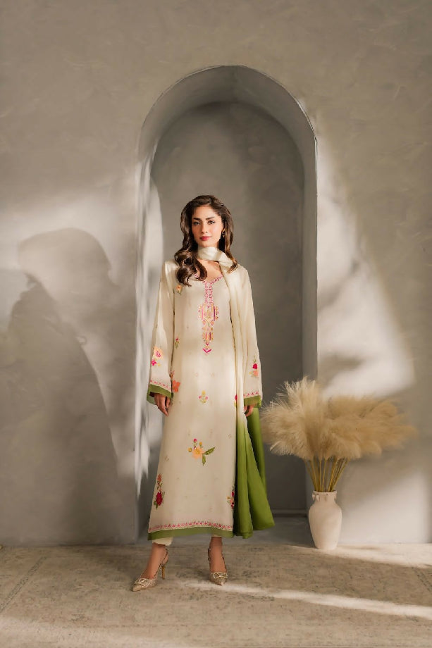 Embroidered Dhanak Winter collection For women