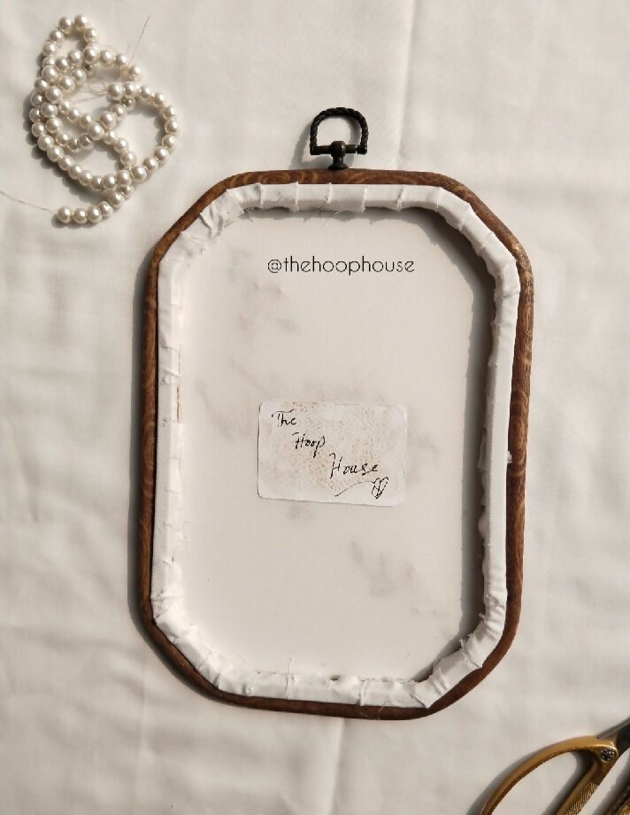 Islamic embroidery hoop , size: 9" * 6*, rubber hoop, premium quality fabric and thread