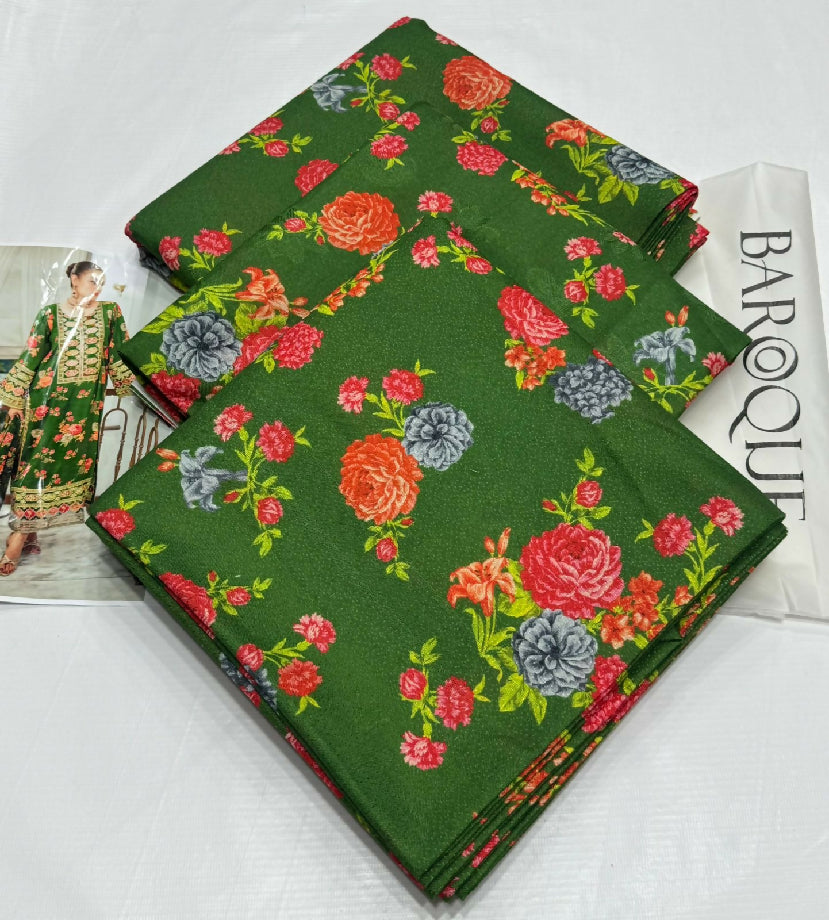 Unstitched PURE KARANDI Three Piece