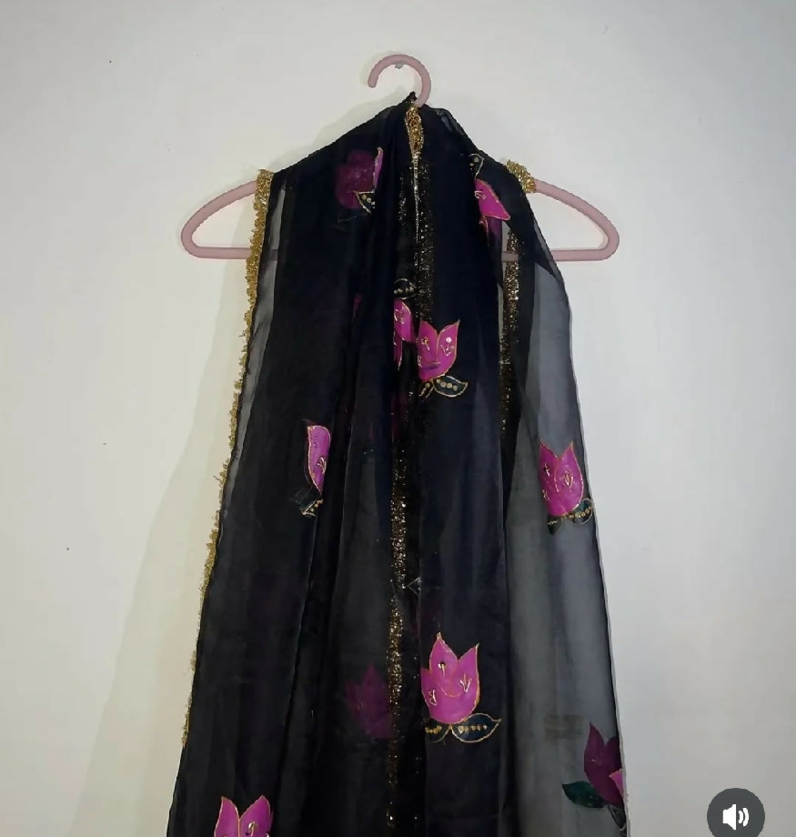 Painted dupattas