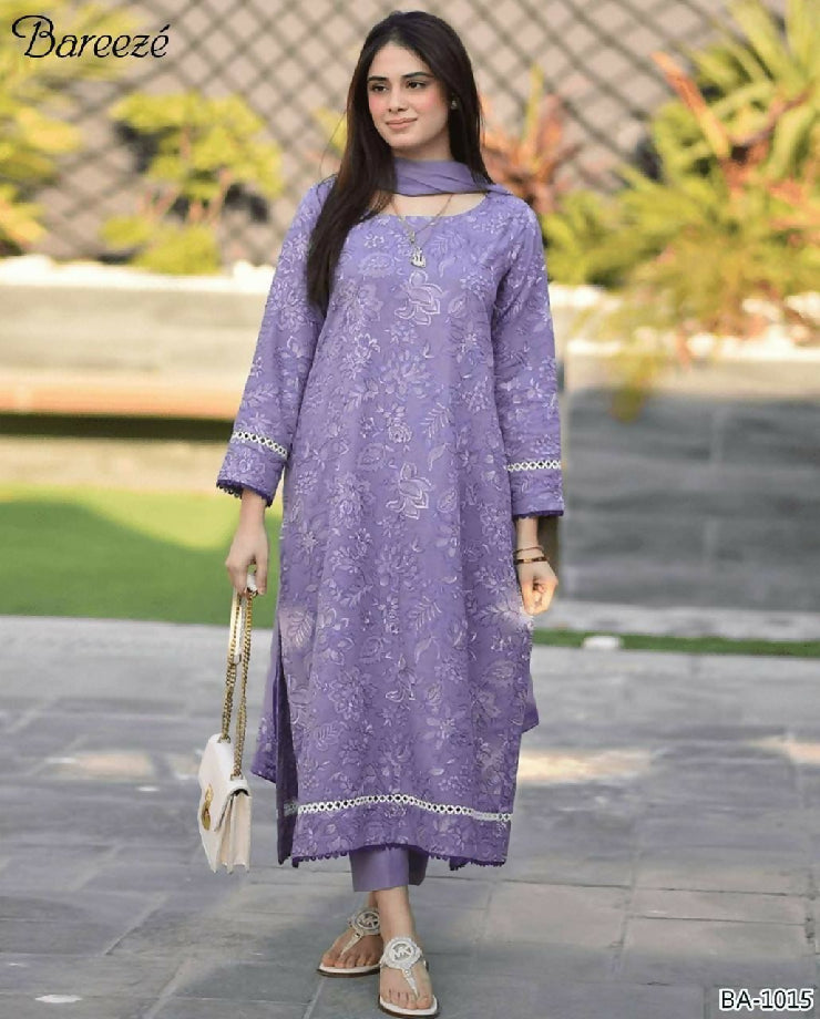 Winter collection 2025 3pcs embroidered