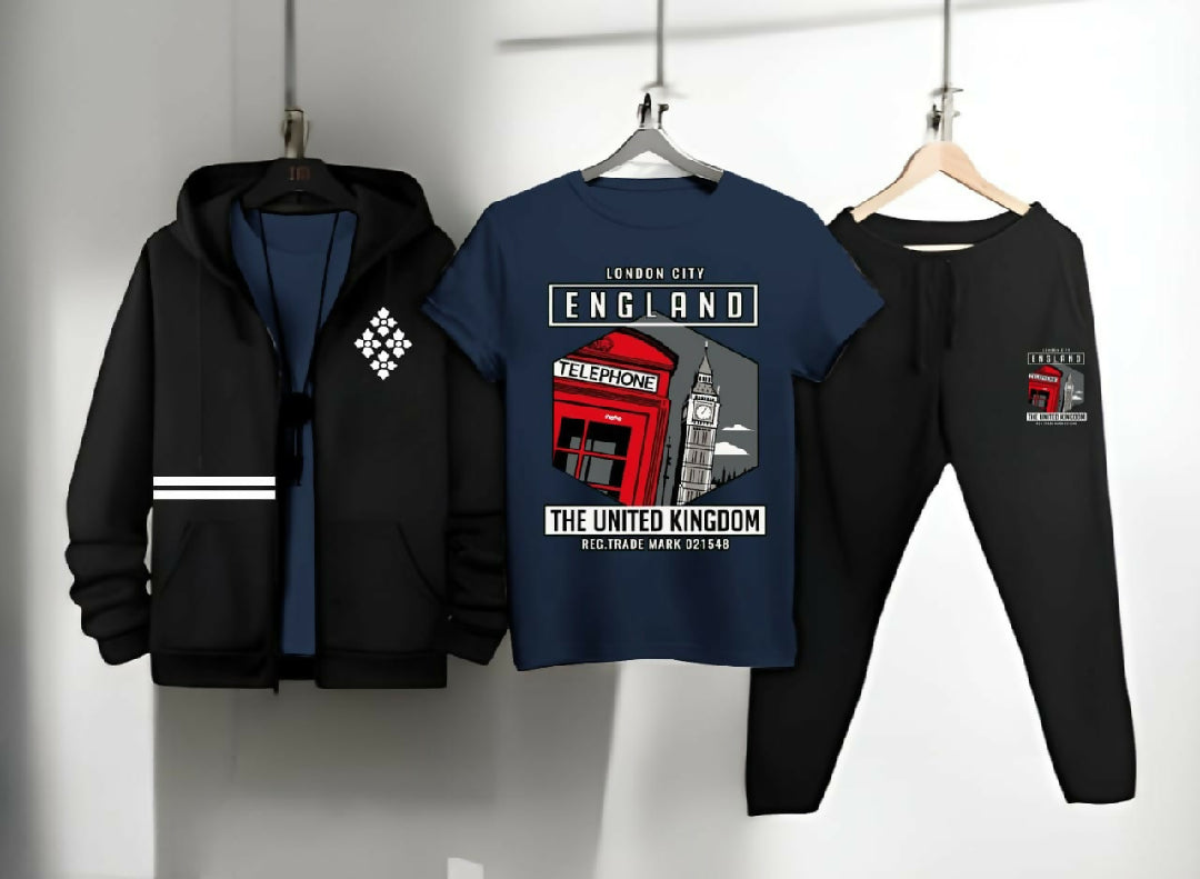 3pc fleece jackets suit for boys