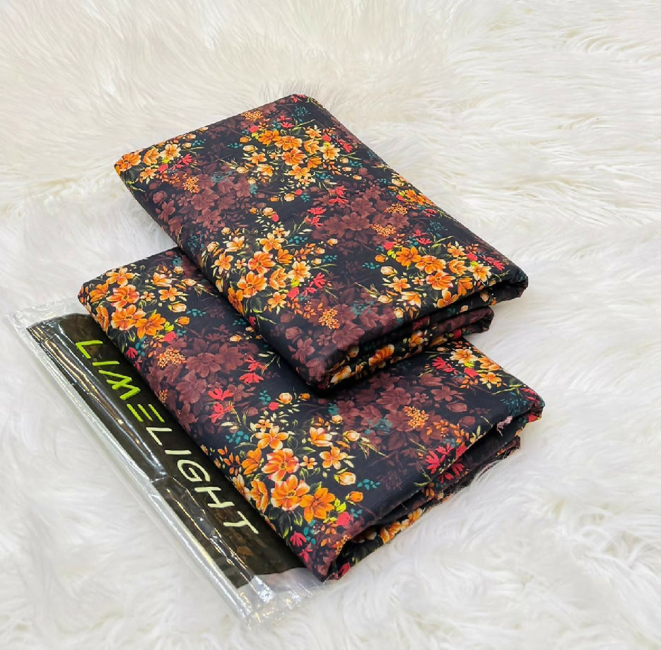 Unstitched Printed Khaddar Two Piece