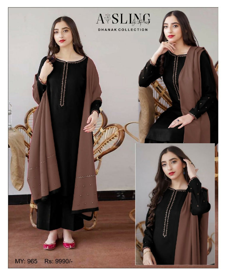 *? _WINTER'S COLLECTION_ ?* ? *CATEGORY : DHANAK 2PC EMBROIDERED* > DHANAK EMBROIDERED COLLECTION