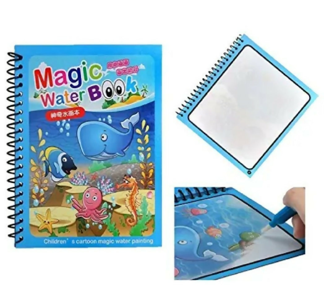 Reusable Magic water quick dry book with magic pen painting water colourings book