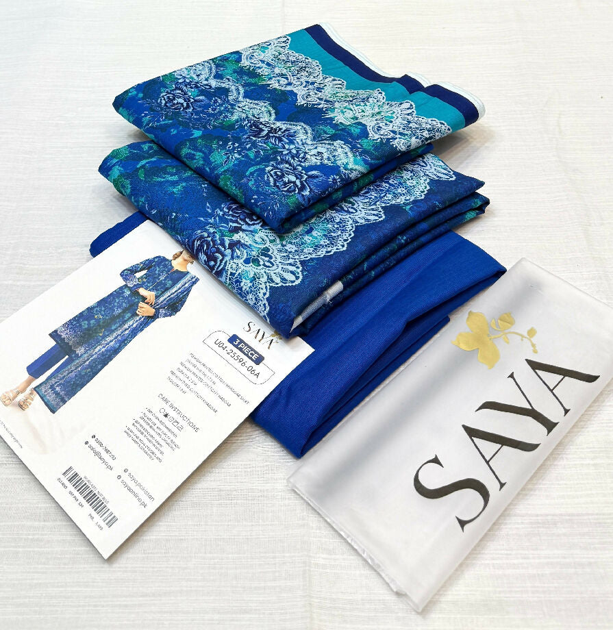 SAYA original brand fabric soft khadar available defrint design