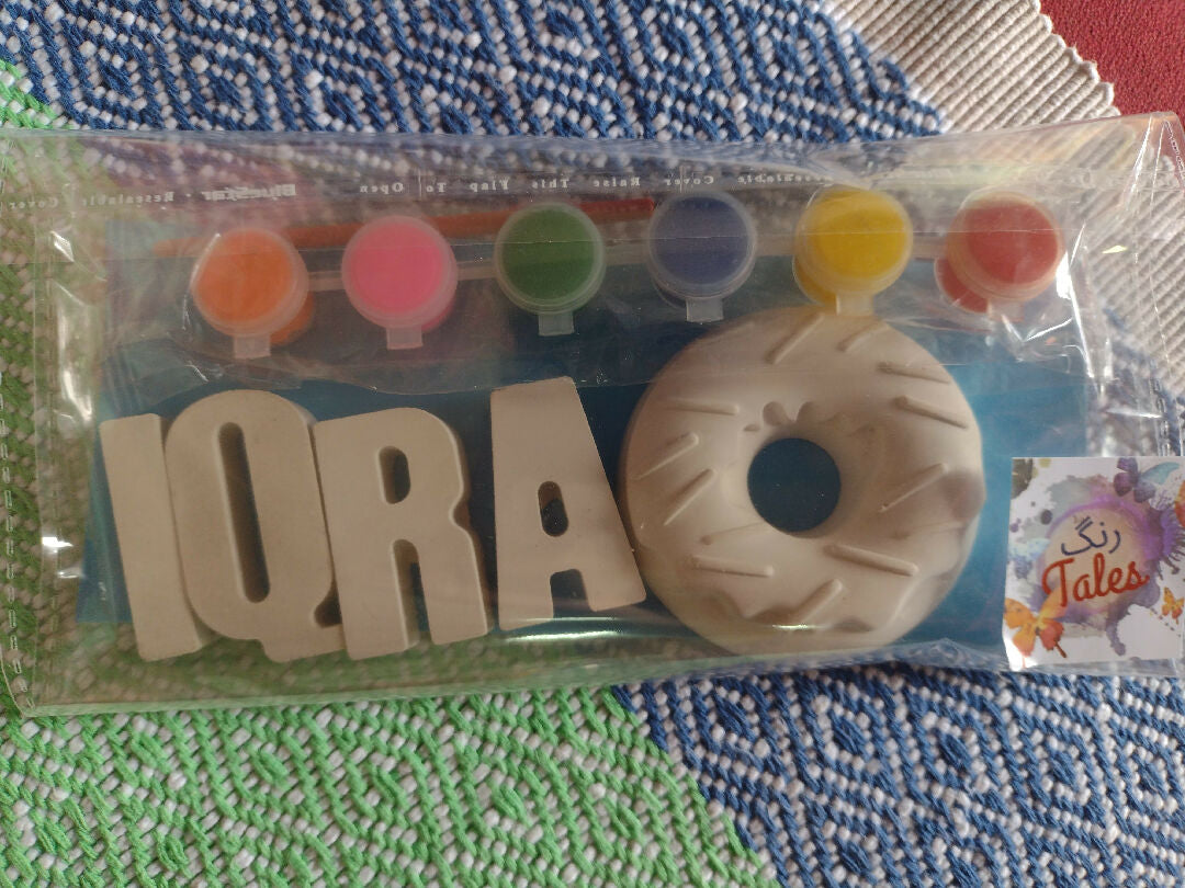 Customize name +ceramic toy+paints