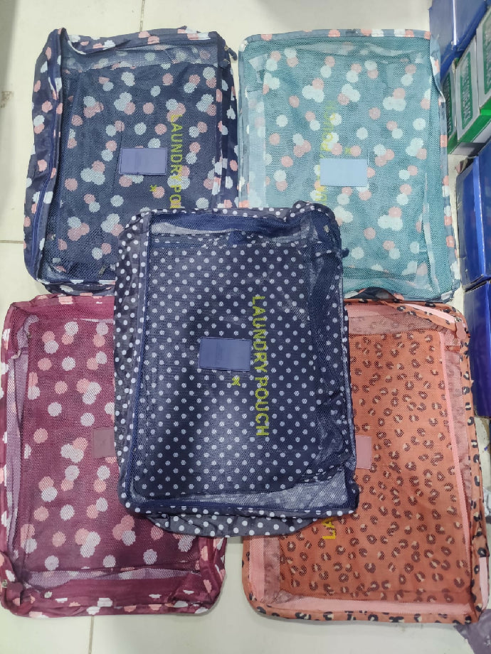 Bags Printed Travel 6 pcs Pouch Organizer (Available Colours Show in Picture* )