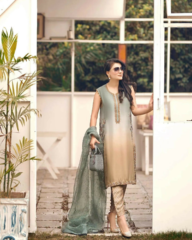 Luxury Embroidered Dress For women's