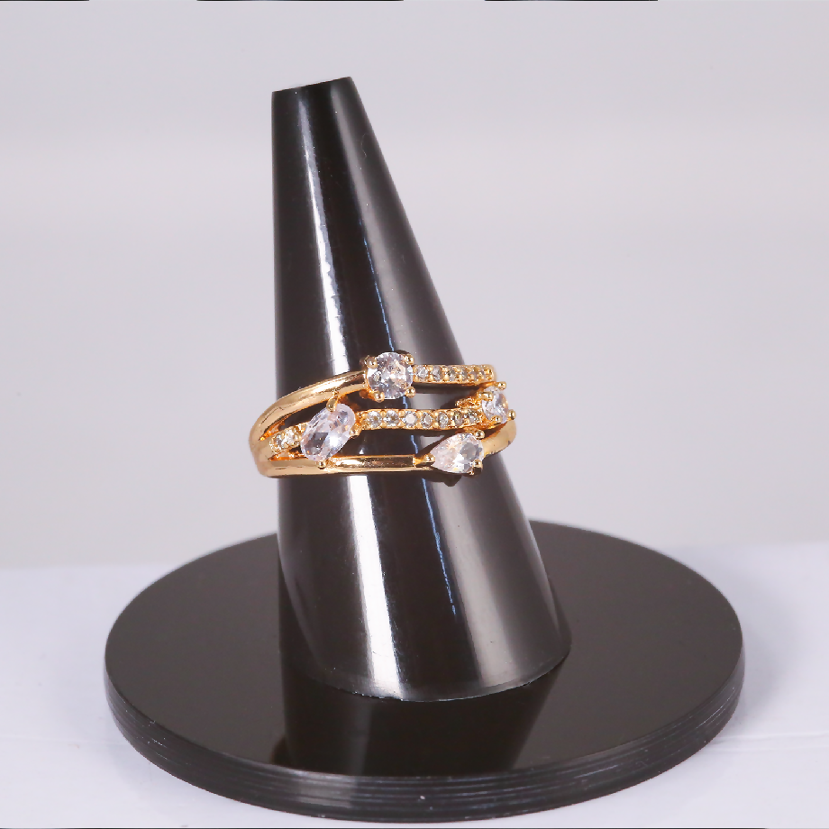 Red Cluster Stone Ring