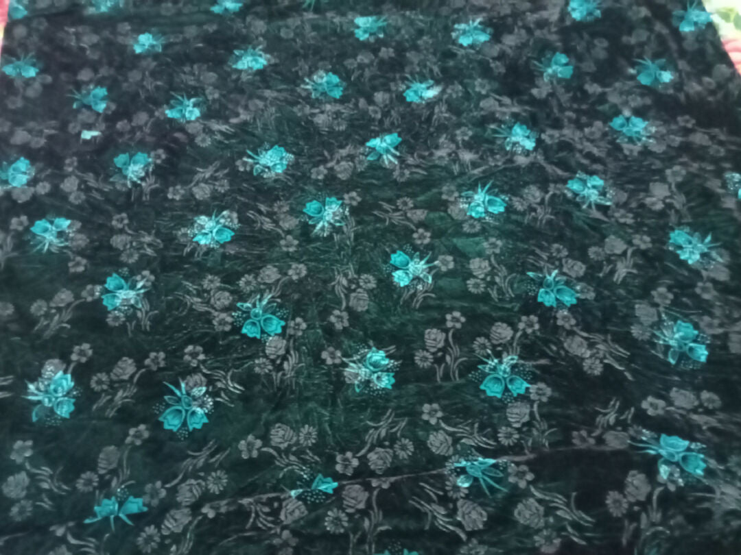 2piece printed velvet suit