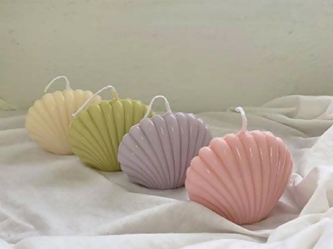 Sea shell candle