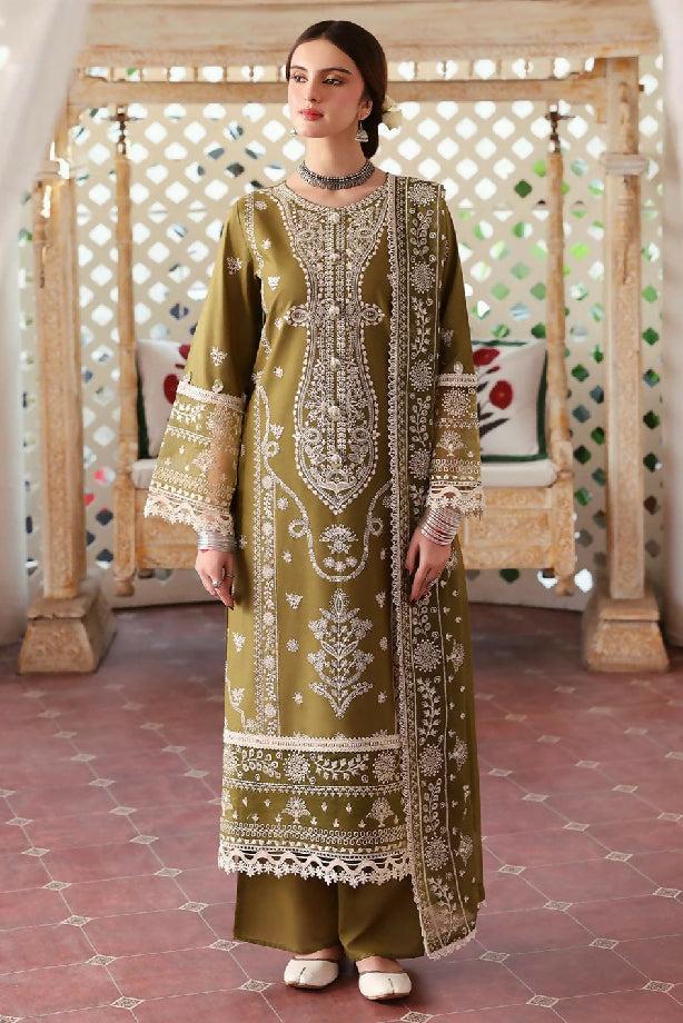 Jazmine dhanak embroidered suit 3piece