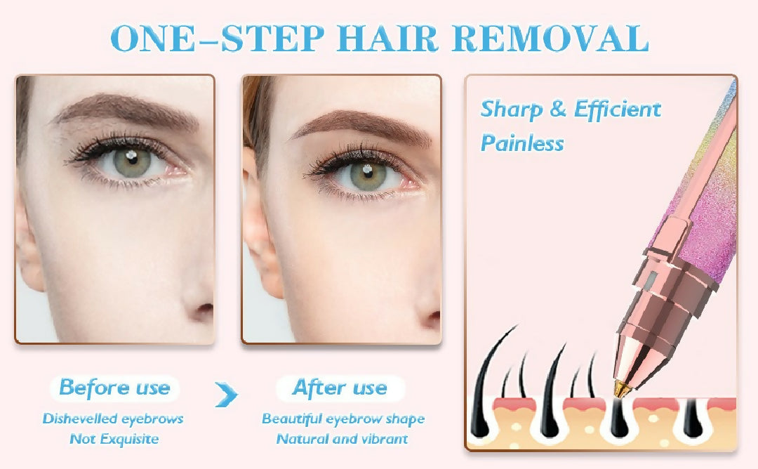 2in1 Electric Eyebrow Trimmer and Shaver Rechargeable Hair Remover