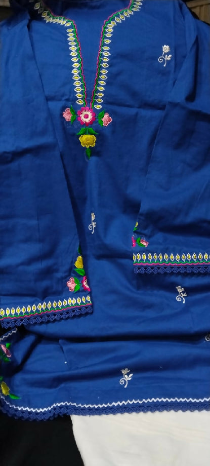 Lawn embroidered 2 pc stitch suit