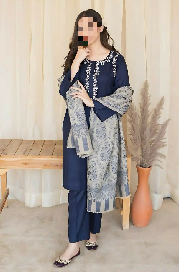 Dhanak embroidery suit