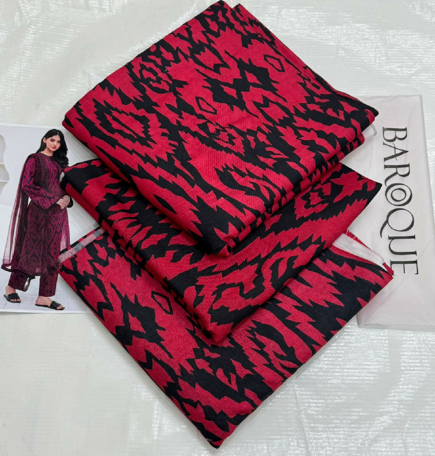 Unstitched PURE KARANDI Three Piece