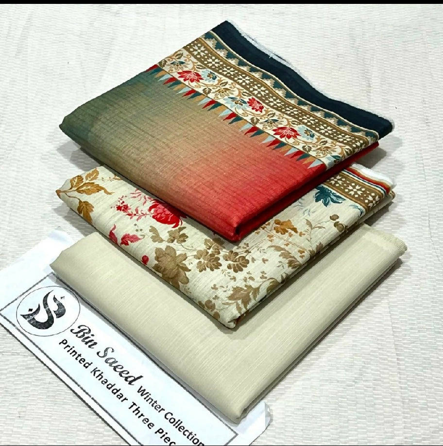 Printed soft khaddar