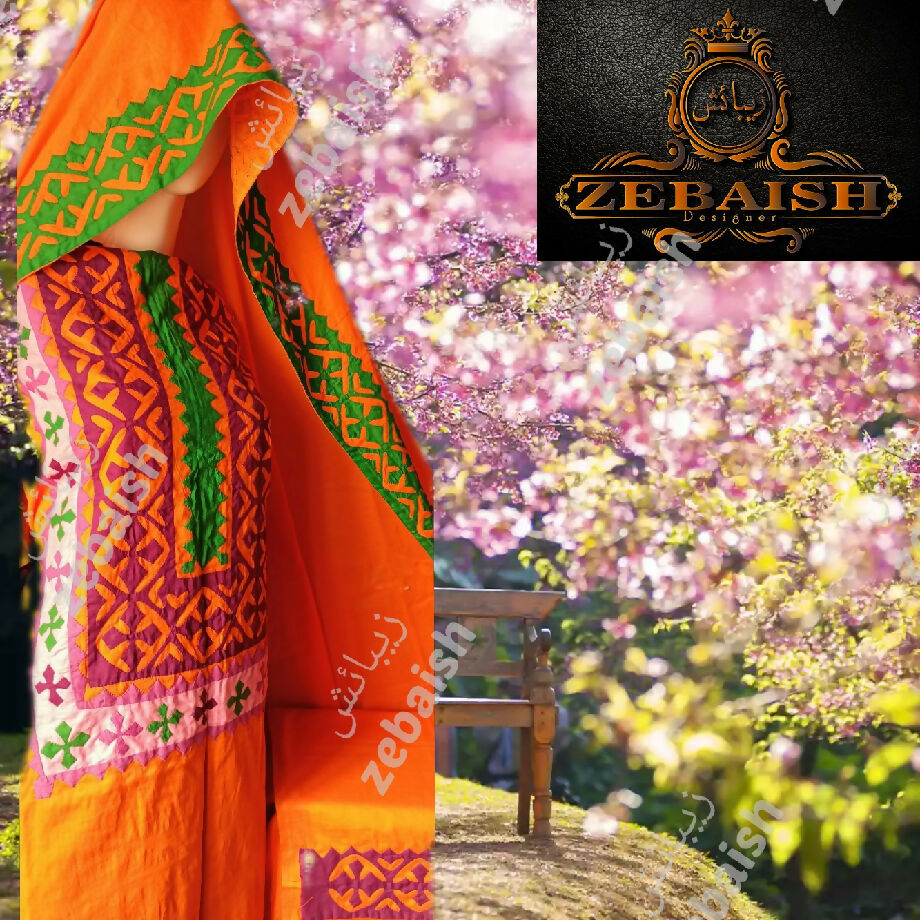 Applique handwork suit