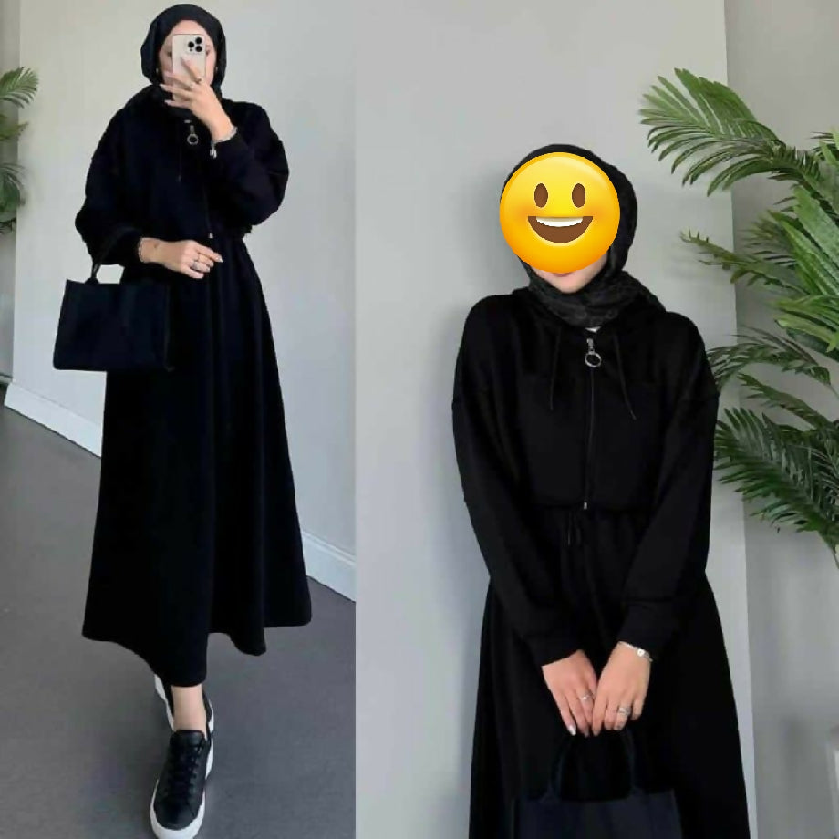 Women's winter fleece maxi style