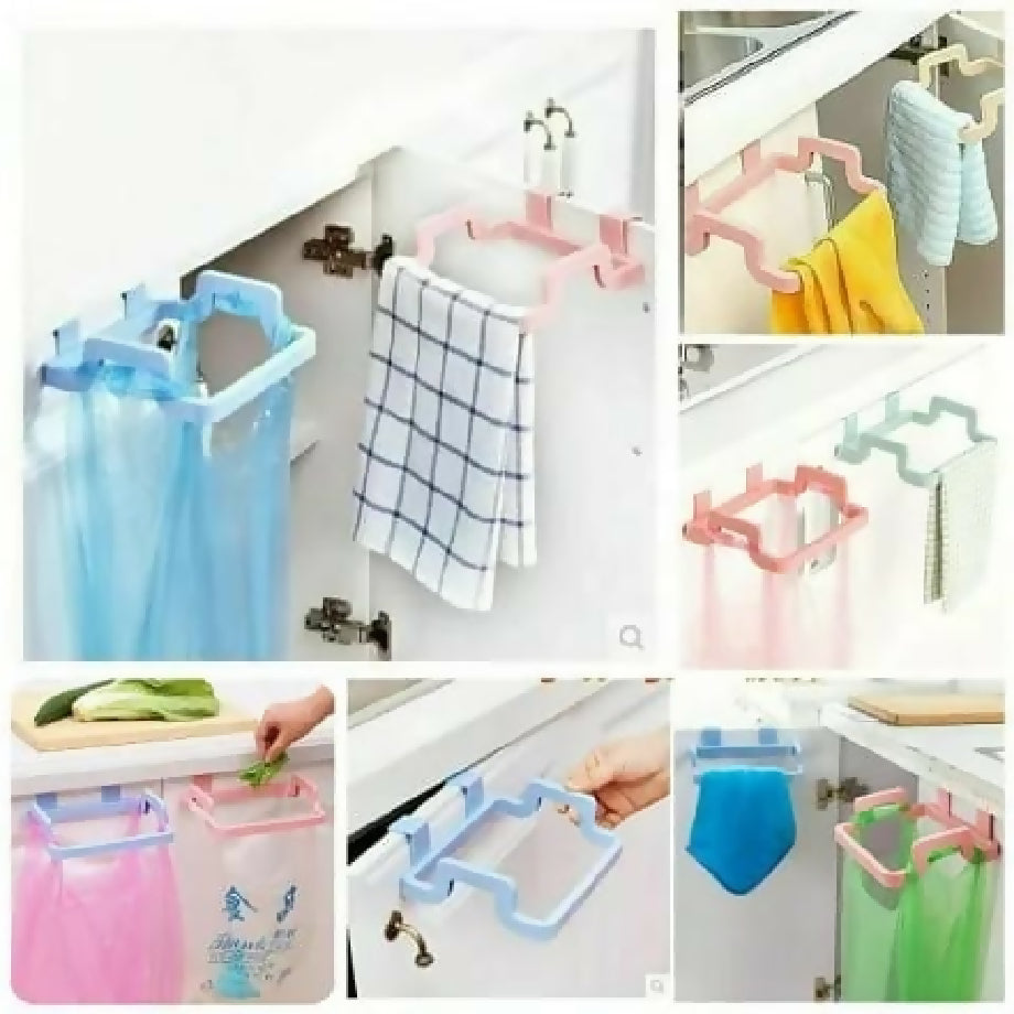 Hanging Kitchen Trash Bag Holder Kitchen Cabinet Hanging Garbage Bag Holder