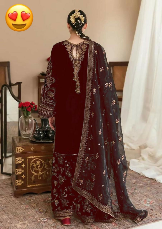 Luxury Heavy Embroidered Velvet winter collection
