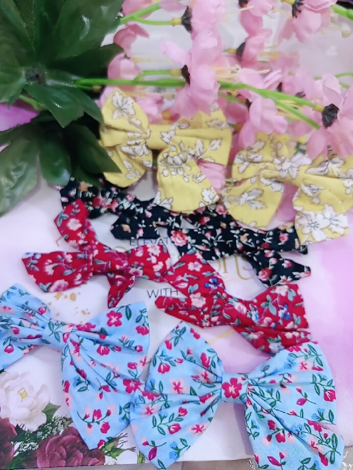 Bow design printed clip