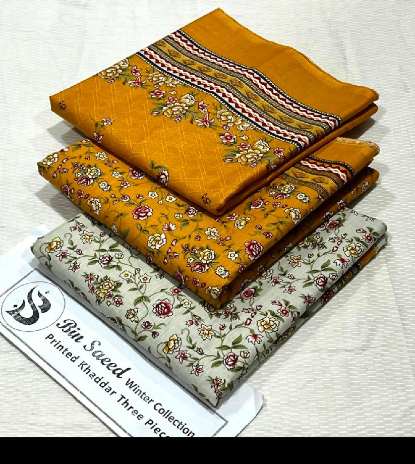 Printed soft khaddar