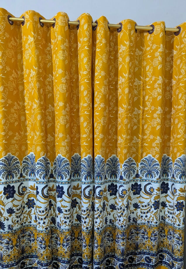 Curtains cotton sattan