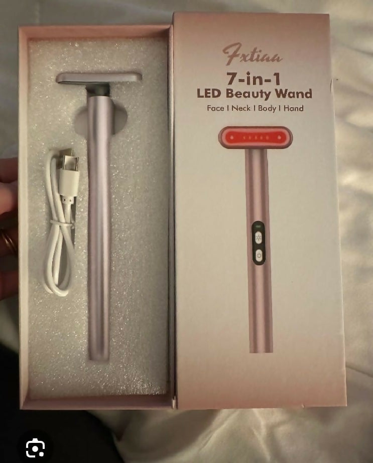 Fxtiaa 7 in 1 LED Beauty wand for face/body/neck/ hand