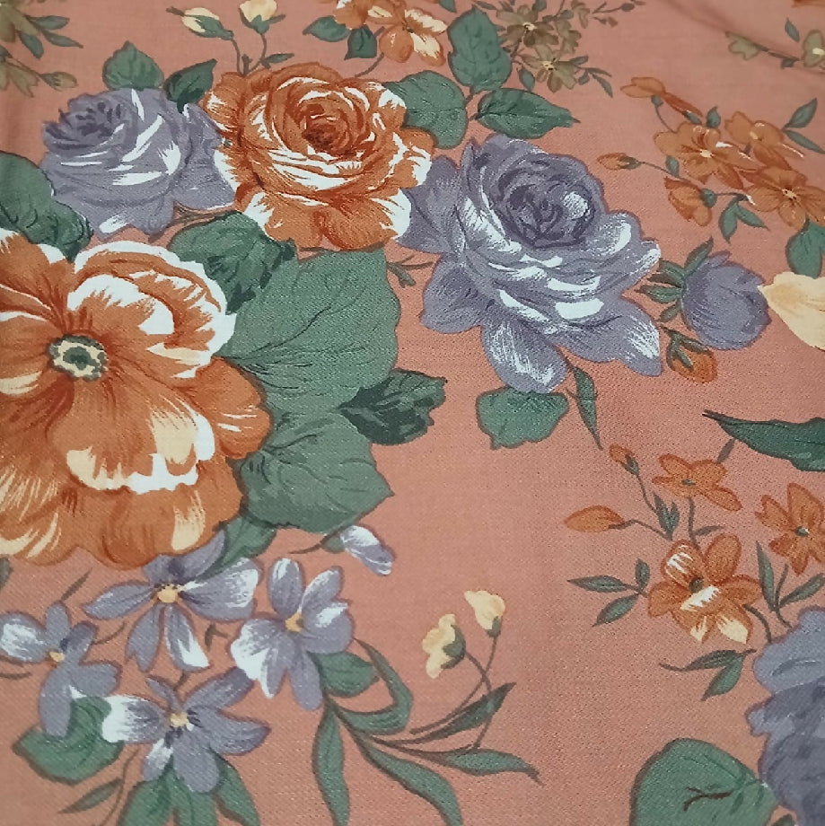 Luxurious Dusty Rose Silk Satin Fabric (Imported Suit Piece)