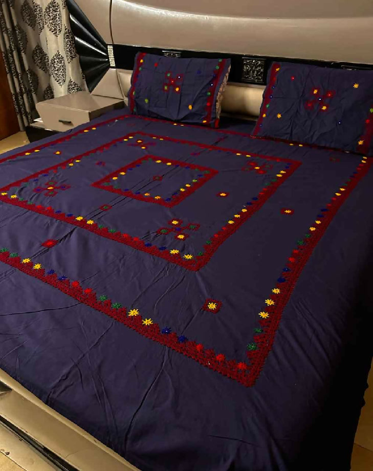 Sindhi hurmucho tanka bedsheets