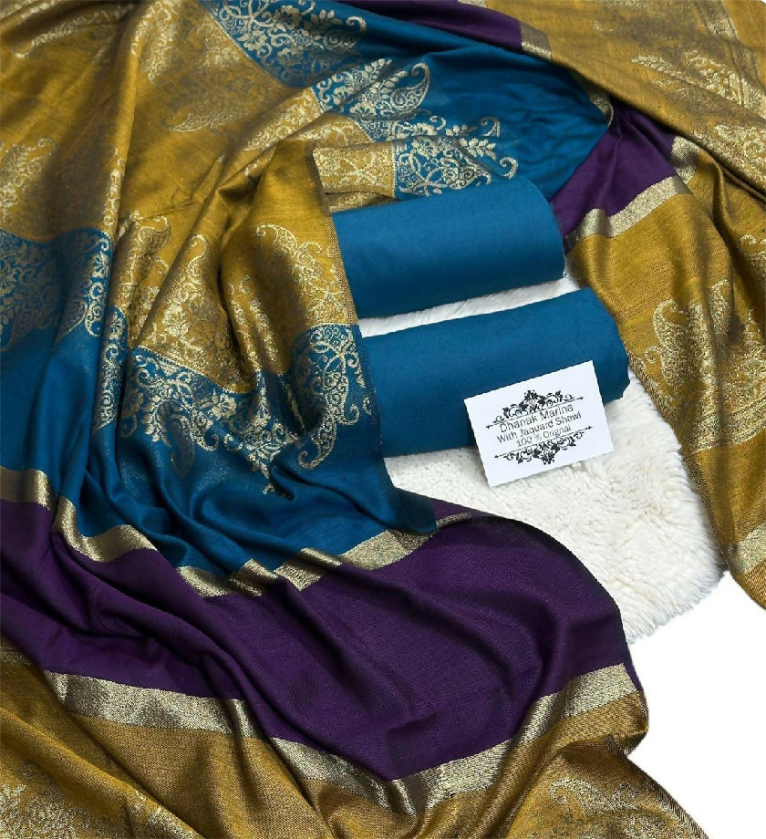 UNSTITCHED DHANAK Three Piece