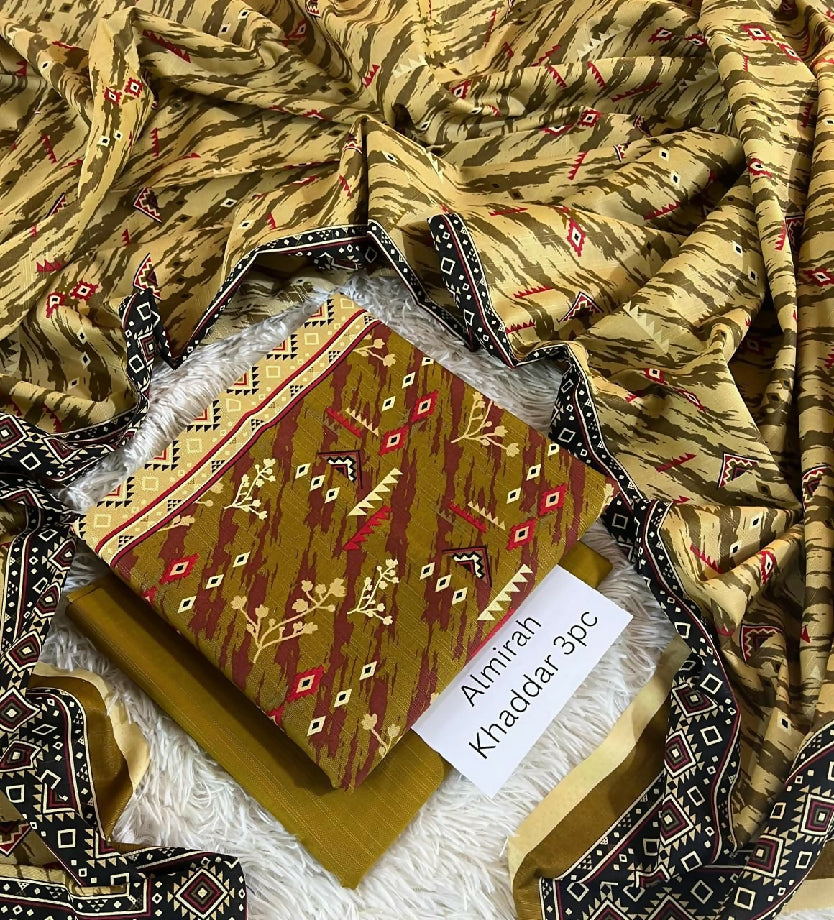 *ALMIRAH 💯 Original *Khaddar 3pc*