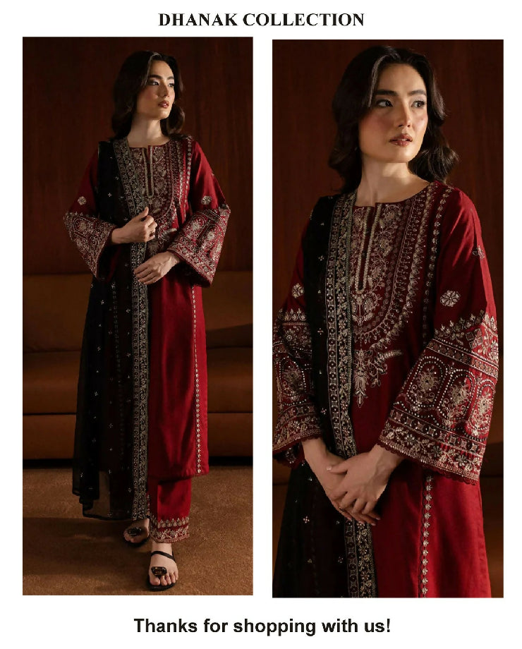 ?? *DHANAK 3PC* ?? *MOST HIT* LUXURY WINTER COLLECTION 2025 ? *FABRIC* DHANAK
