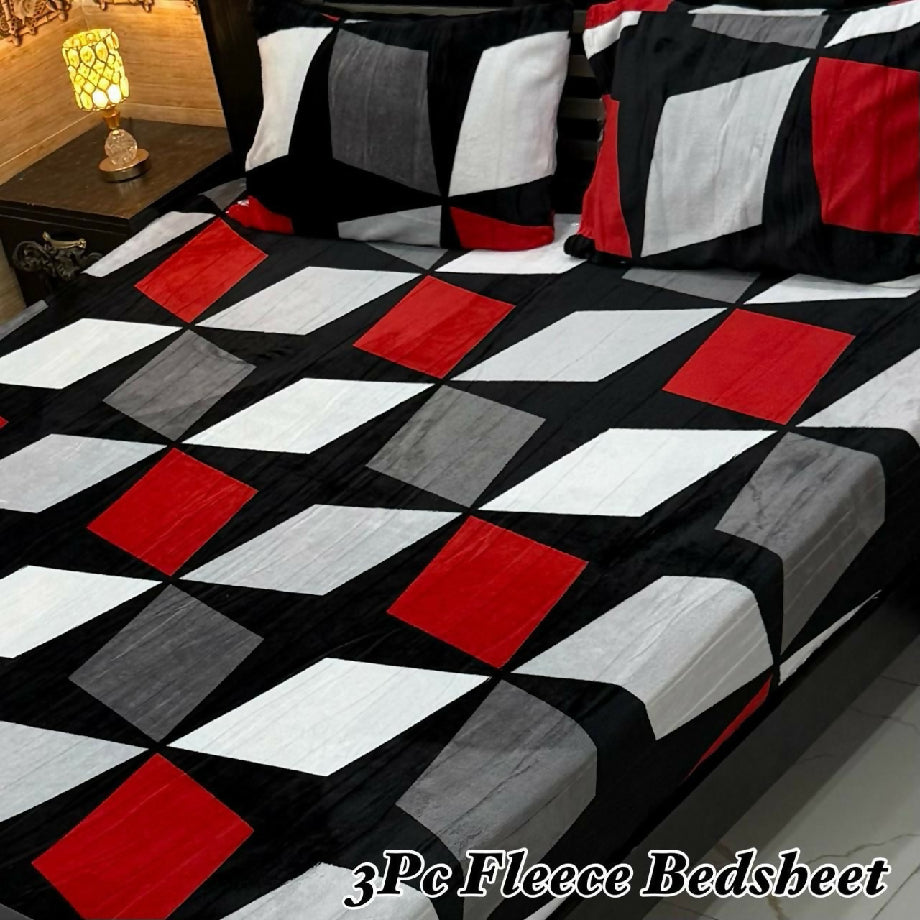 3pc Fleece Bedsheet