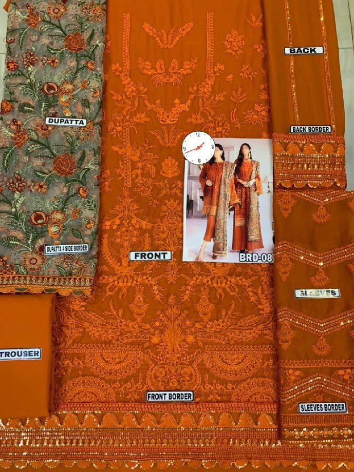 Embroidered party wear Dress For women's