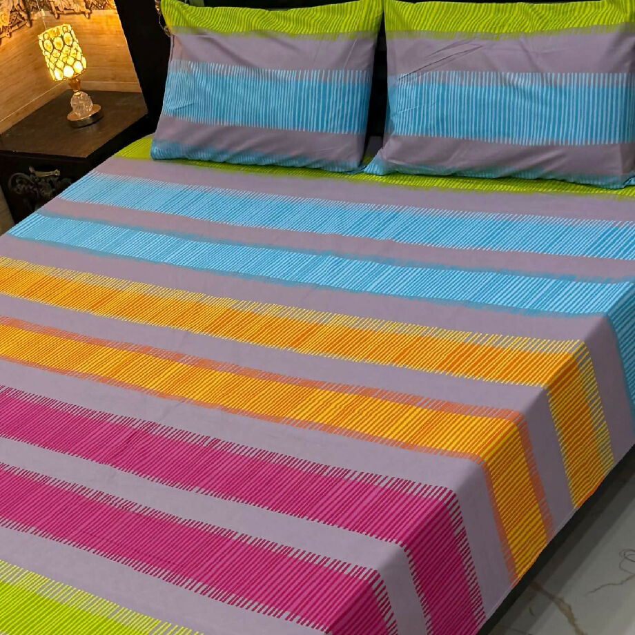 Double Bed King Size Cotton Bedsheet